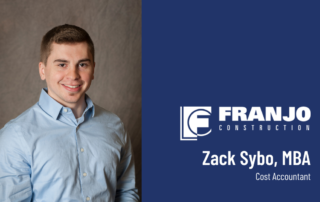 Headshot of Zack Sybo, MBA - Franjo Construction Cost Accoutant