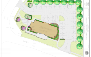 Blueprint for Confluence Financial Partners new Franjo Construction Project in Peters Township, Pittsburgh PA