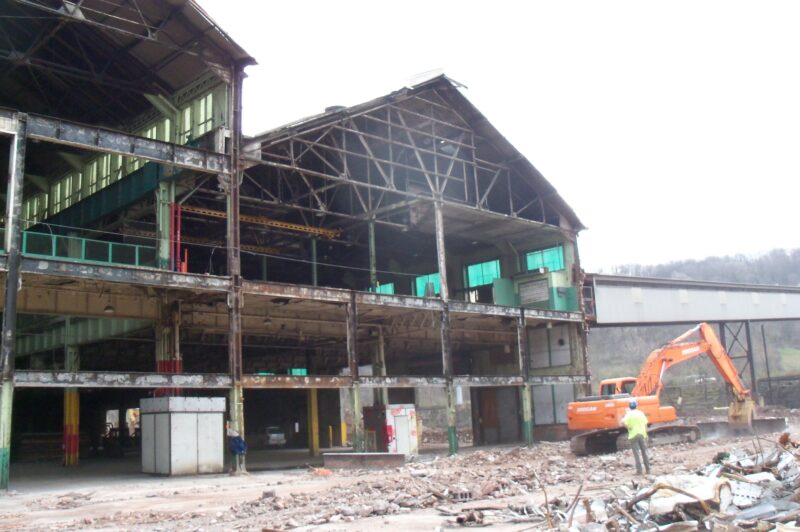 East Shop during construction